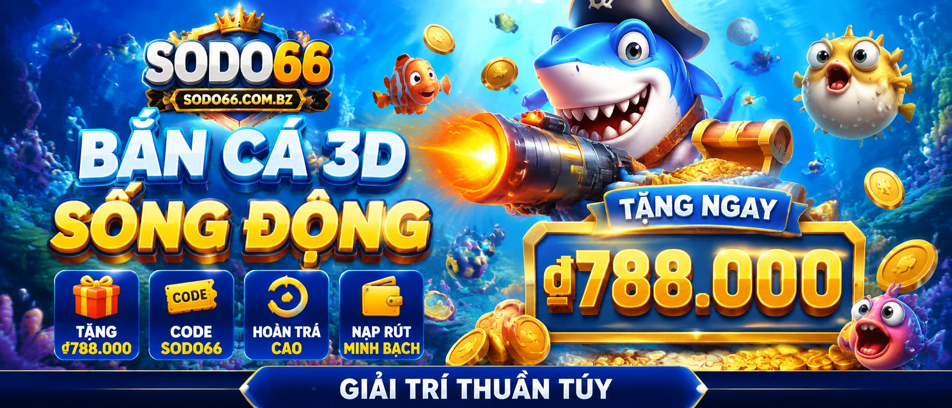 Giao diện Bắn Cá sodo66 trên mobile web