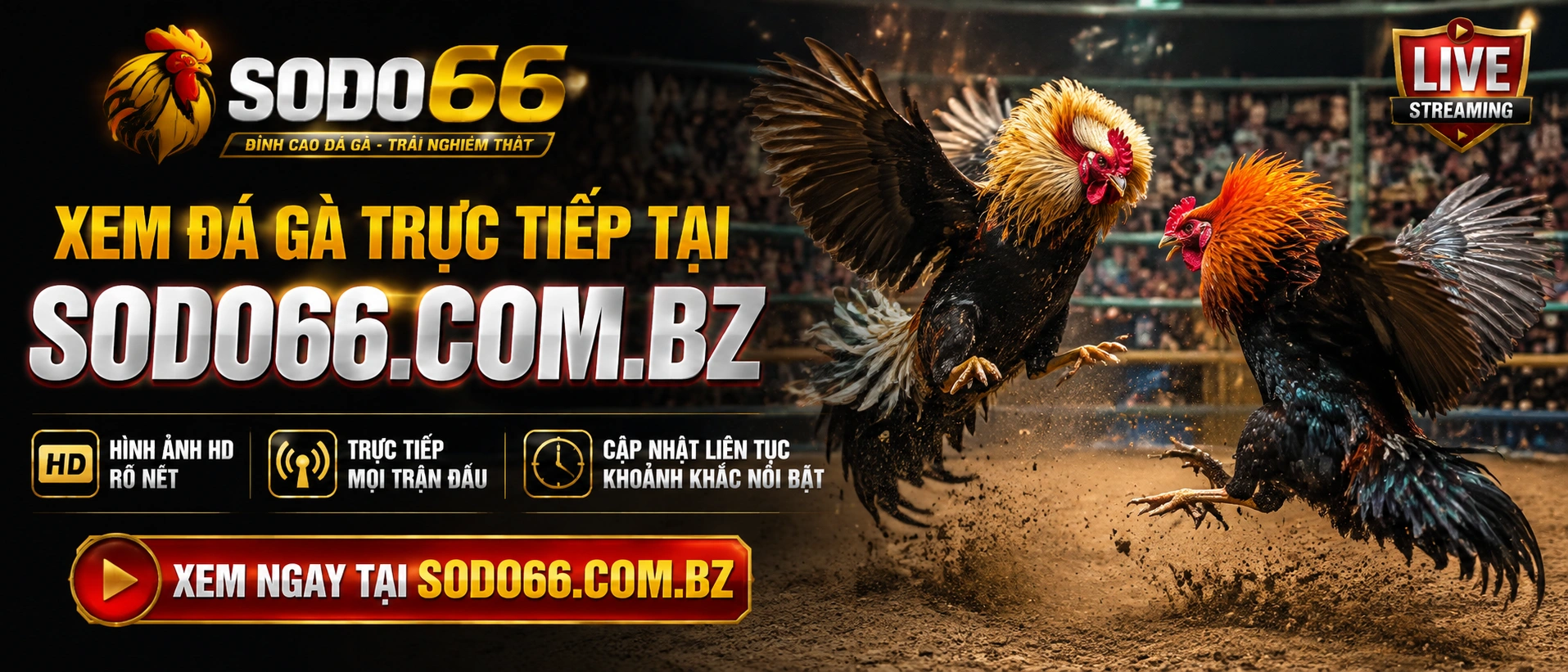 Giao diện danh mục Đá Gà trên sodo66.com.bz