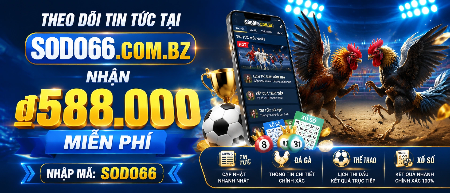 Khu vực khuyến mãi và tin nóng theo mùa trên sodo66